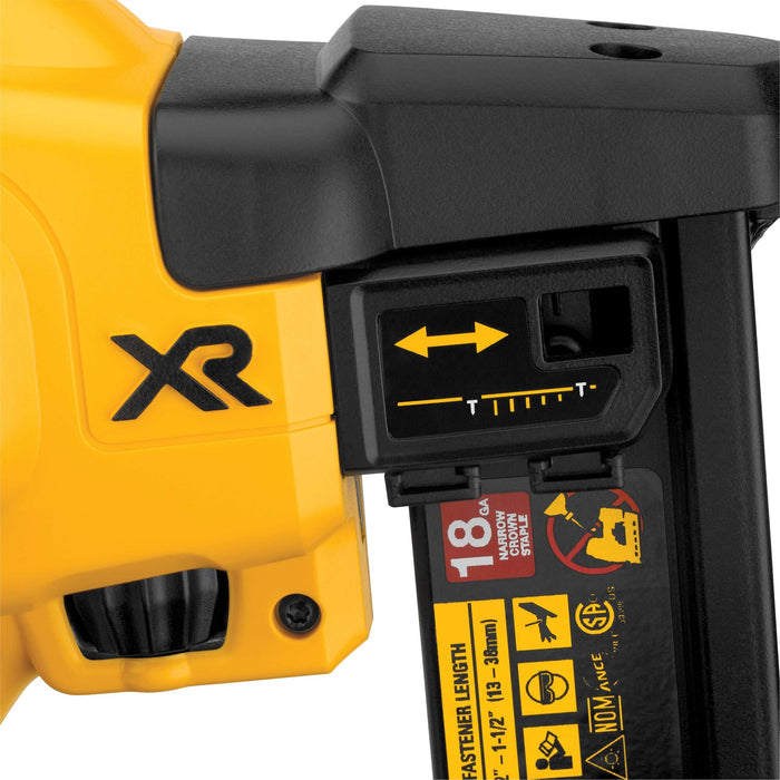 DeWalt 20V MAX XR® 18 Gauge Cordless Narrow Crown Stapler - Tool Only