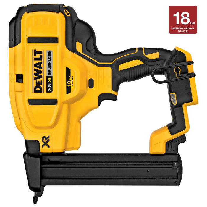 DeWalt 20V MAX XR® 18 Gauge Cordless Narrow Crown Stapler - Tool Only