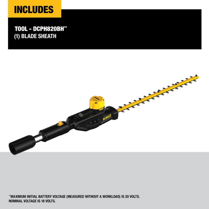 DeWalt Pole Hedge Trimmer Head w/ 20V MAX Compatibility