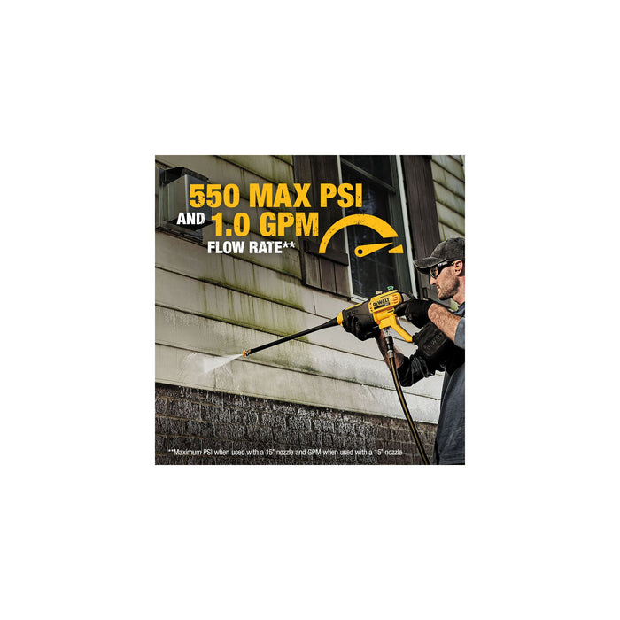 DeWalt 20V 550 PSI Cordless Power Cleaner - Tool Only