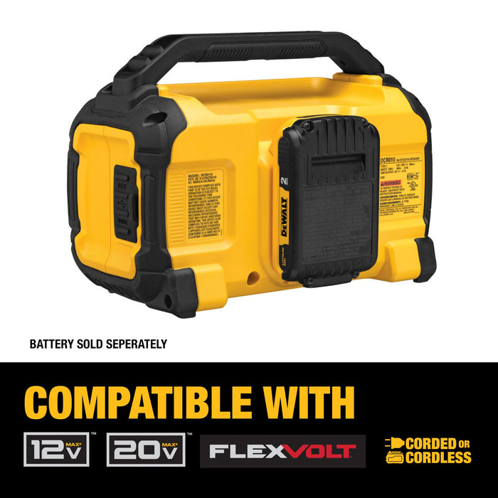 DeWalt 12V/20V MAX Jobsite Bluetooth Speaker