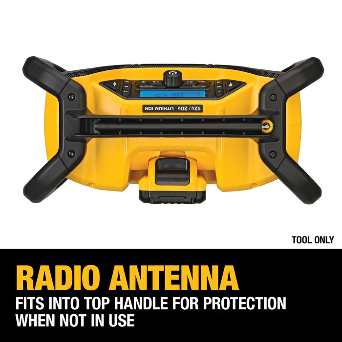 DeWalt 12V/20V MAX Bluetooth Cordless Jobsite Radio