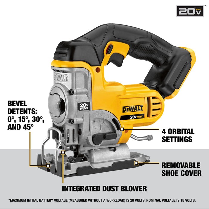 DeWalt 20V MAX Jig Saw - Tool Only