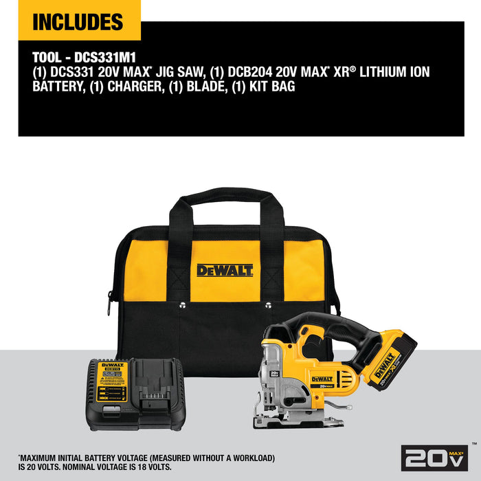 DeWalt 20V MAX Jig Saw Kit