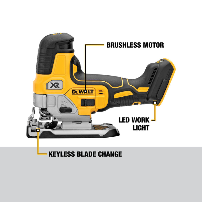 DeWalt 20V MAX XR Cordless Barrel Grip Jig Saw