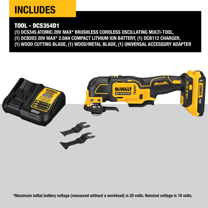 DeWalt ATOMIC™ 20V MAX Brushless Cordless Oscillating Multi-Tool Kit