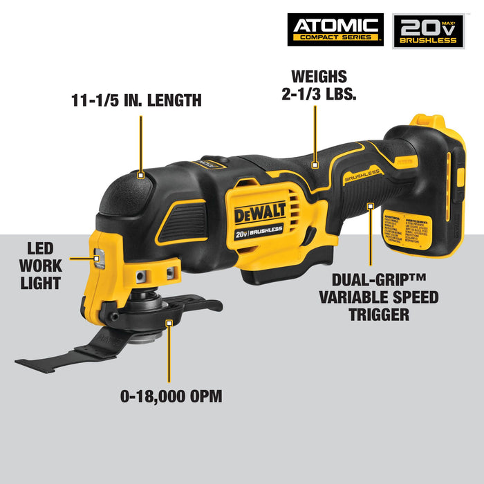 DeWalt ATOMIC™ 20V MAX Brushless Cordless Oscillating Multi-Tool Kit