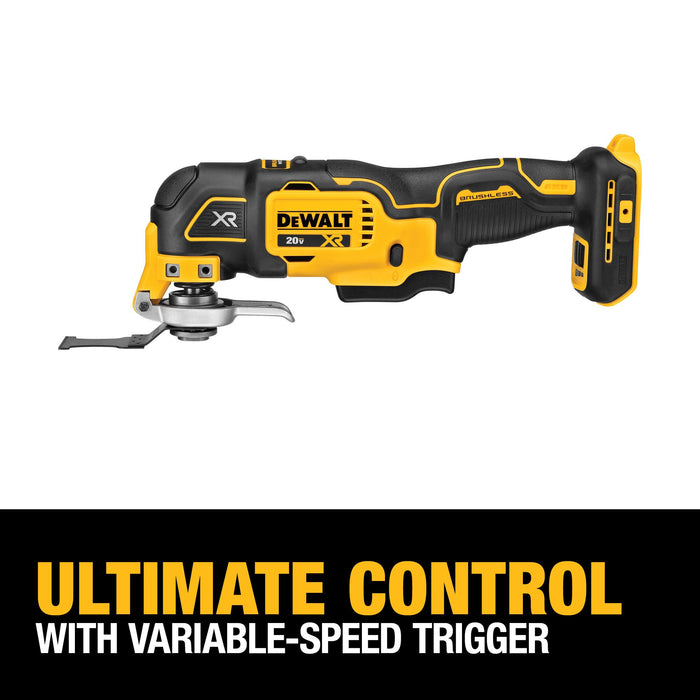 DeWalt 20V MAX XR Brushless Cordless 3-Speed Oscillating Multi-Tool - Tool Only