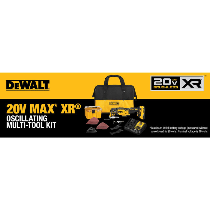 DeWalt 20V MAX XR® Brushless Cordless 3-Speed Oscillating Multi-Tool Kit