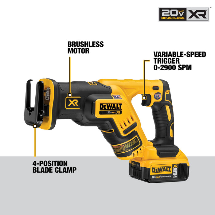 DeWalt 20V MAX XR® Brushless Compact Reciprocating Saw Kit