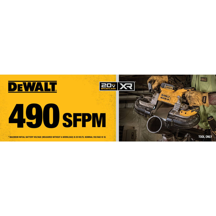 DeWalt 20V MAX XR® Cordless Brushless Deep Cut Band Saw - Tool Only