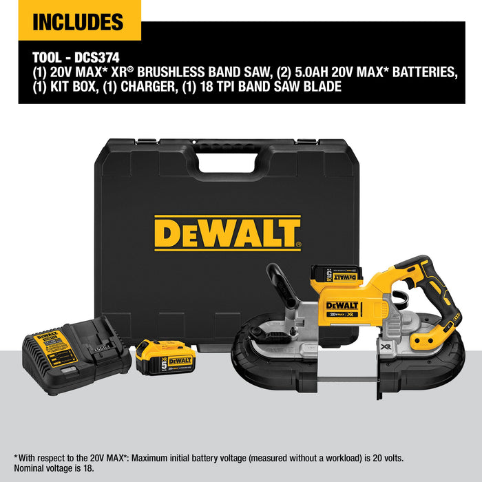 DeWalt 20V MAX XR® Brushless Deep Cut Band Saw Kit