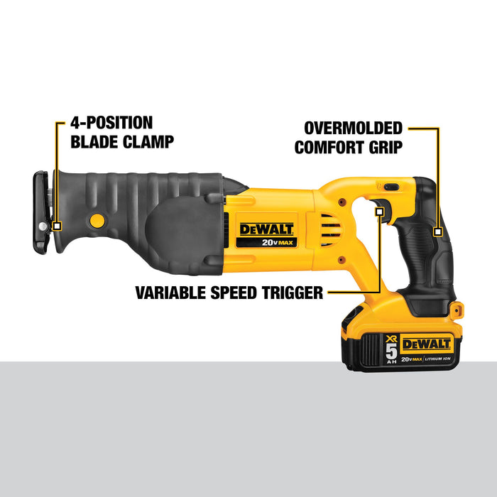 DeWalt 20V MAX Cordless Reciprocating Saw Kit