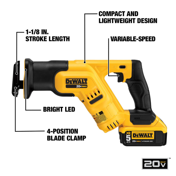 DeWalt 20V Compact Reciprocating Saw Kit