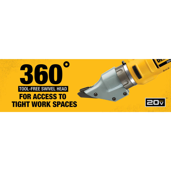 DeWalt 20V MAX 14G Swivel Head Double Cut Shears - Tool Only