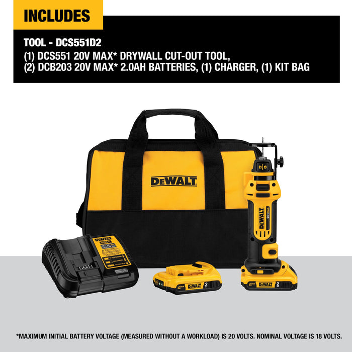 DeWalt 20V MAX Drywall Cut-Out Tool Kit