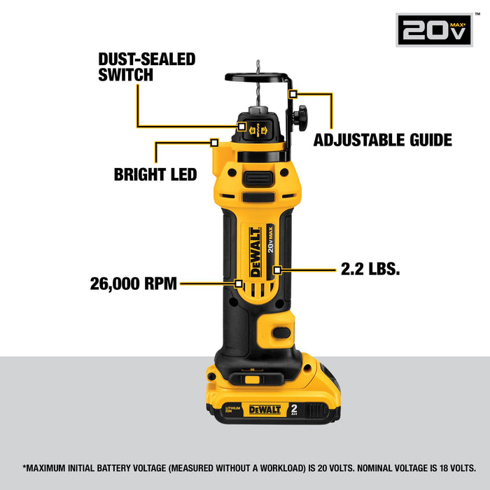 DeWalt 20V MAX Drywall Cut-Out Tool Kit