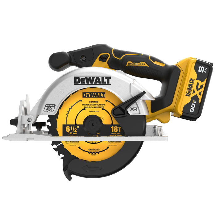 DeWalt 20V MAX 6-1/2" Brushless Cordless Circular Saw Kit