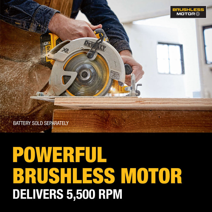 DeWalt 20V MAX XR Brushless Cordless 7-1/4" Circular Saw - Tool Only