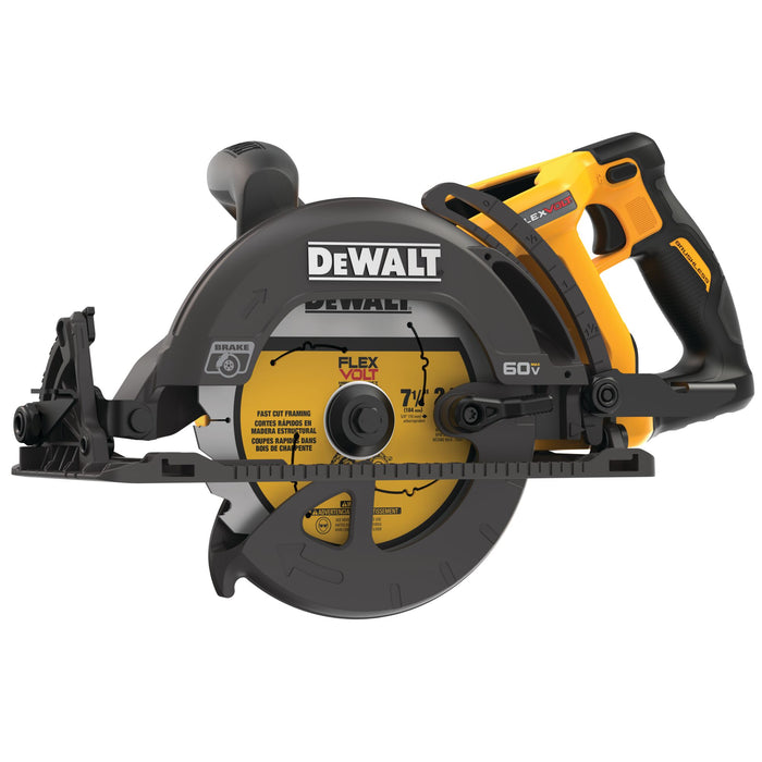 DeWalt FLEXVOLT® 60V MAX 7-1/4" Worm Drive Circular Saw - Tool Only