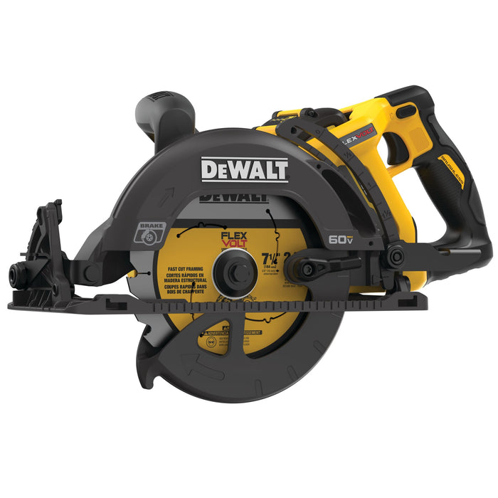 DeWalt FLEXVOLT 60V MAX 7-1/4" Worm Drive Circular Saw Kit