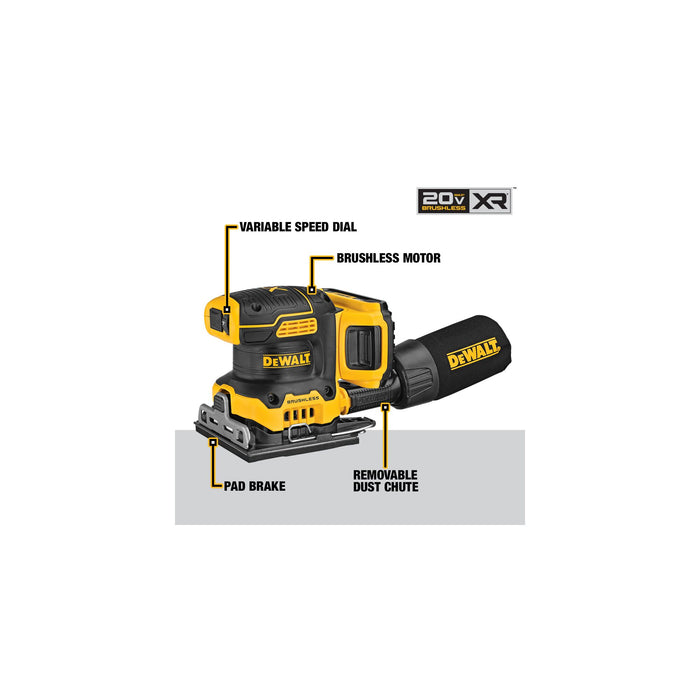 DeWalt 20V MAX XR® Cordless 1/4 Sheet Variable-Speed Sander Kit