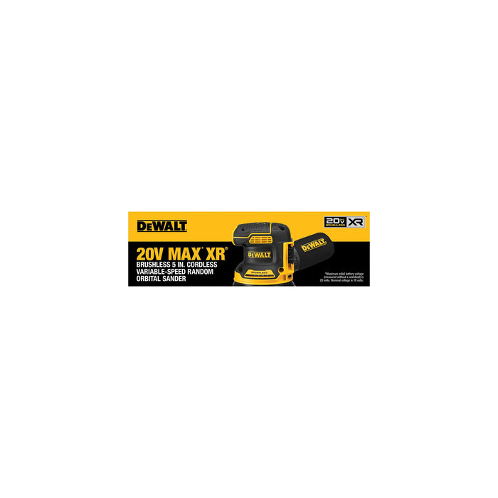 DeWalt 20V XR Brushless Random Orbital Sander - Tool Only