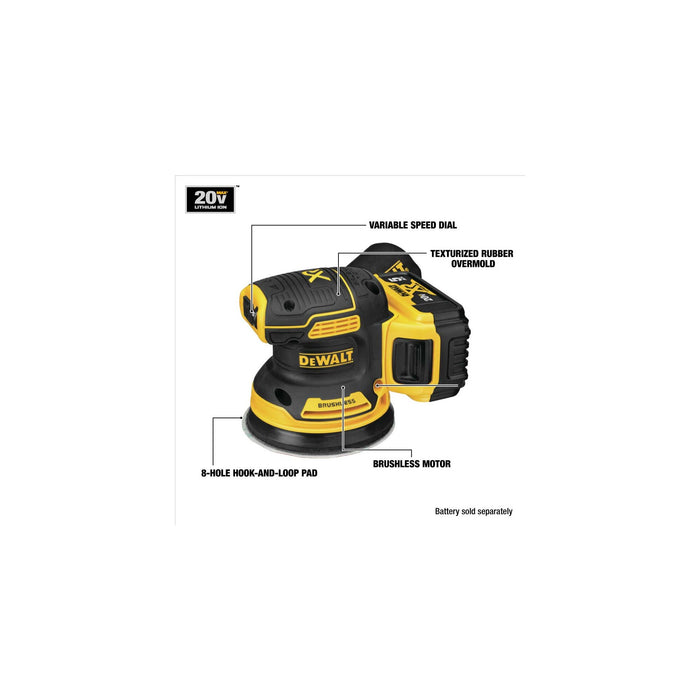 DeWalt 20V XR® Brushless Random Orbital Sander Kit