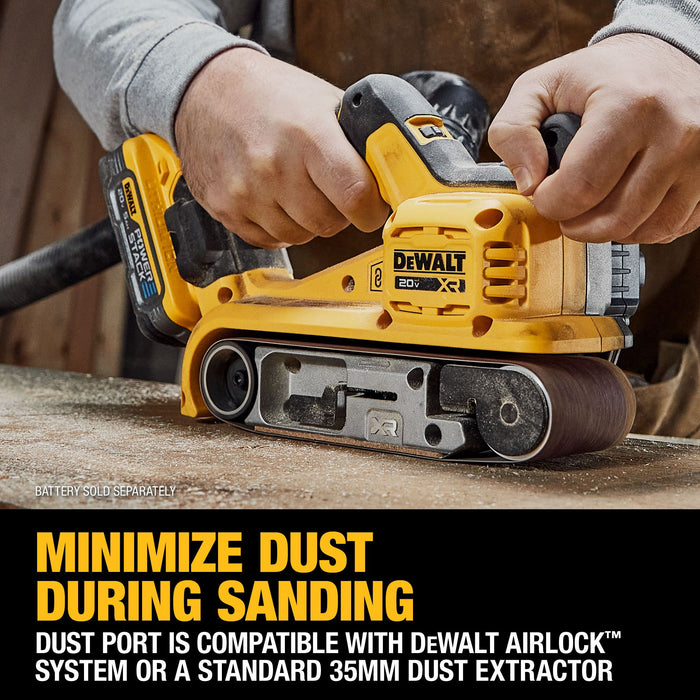 DeWalt 20V XR® Brushless 3" x 21" Belt Sander - Tool Only