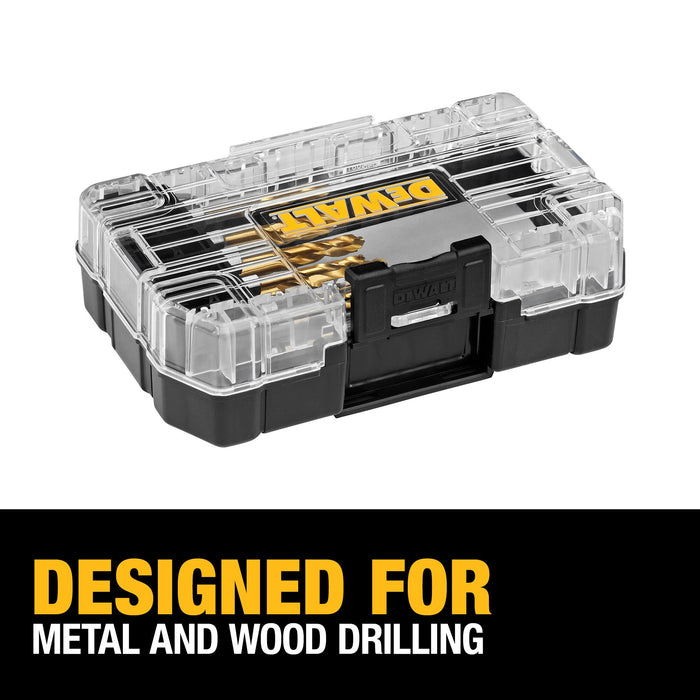 DeWalt 10 pc. Titanium Nitride Coated 1/4" Hex Impact Drill Bit Set