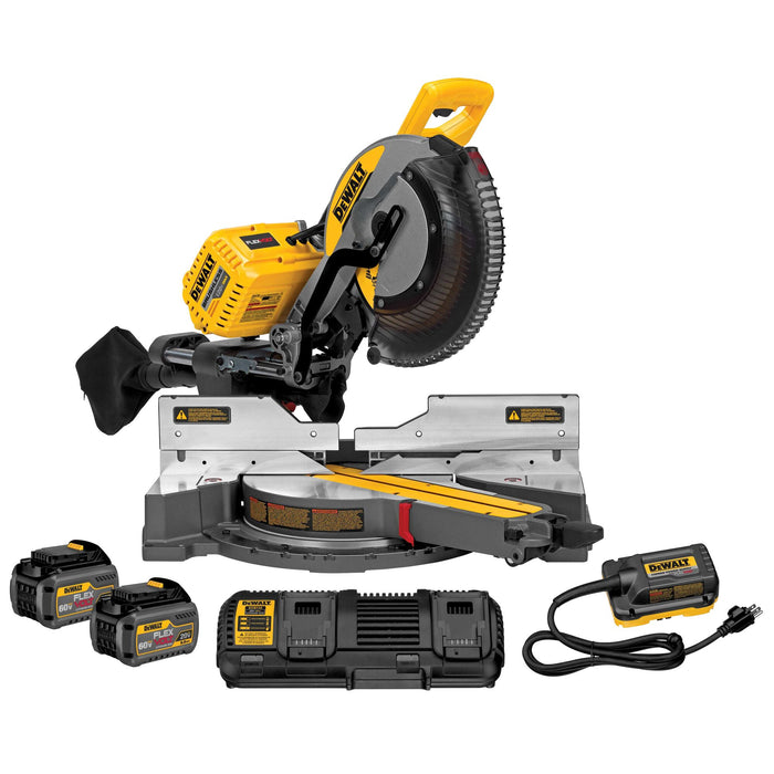 DeWalt FLEXVOLT® 120V MAX 12" Dual Bevel Sliding Mitre Saw Kit