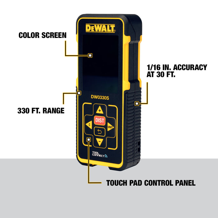 DeWalt 330ft Laser Distance Measurer w/ Bluetooth