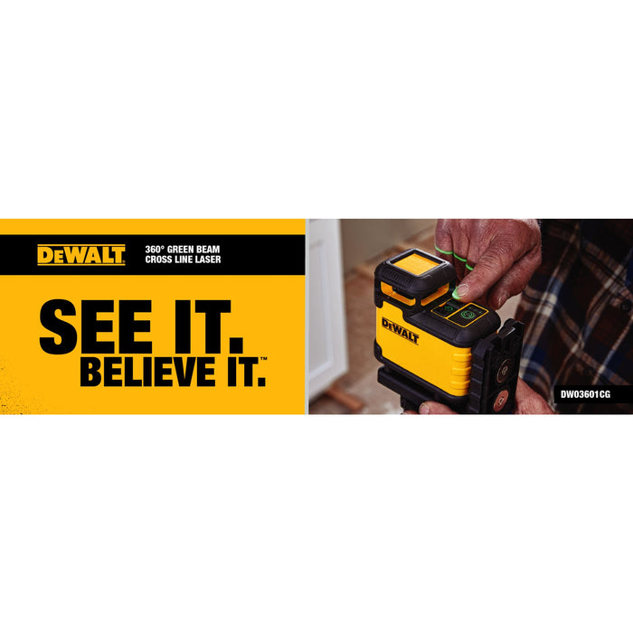 DeWalt 360° Green Beam Cross Line Laser