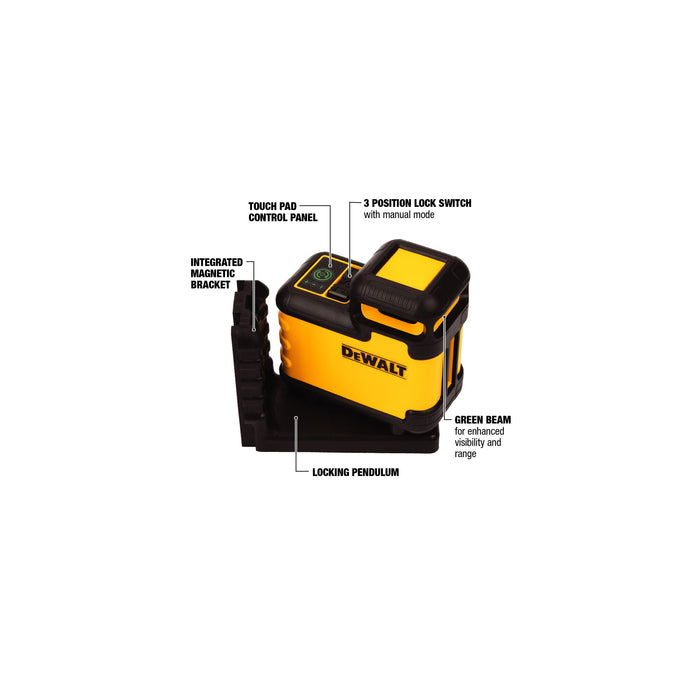 DeWalt 360° Green Beam Cross Line Laser