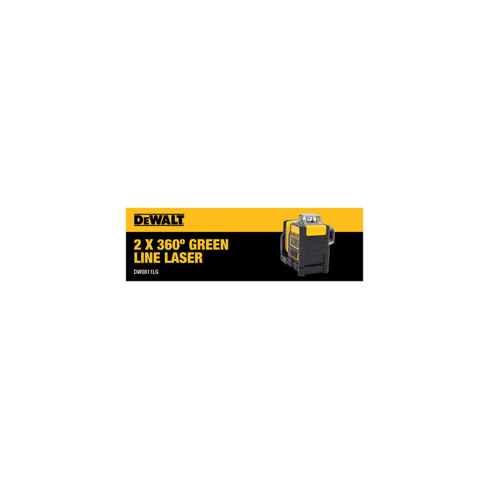 DeWalt 12V MAX 2 x 360° Green Line Laser