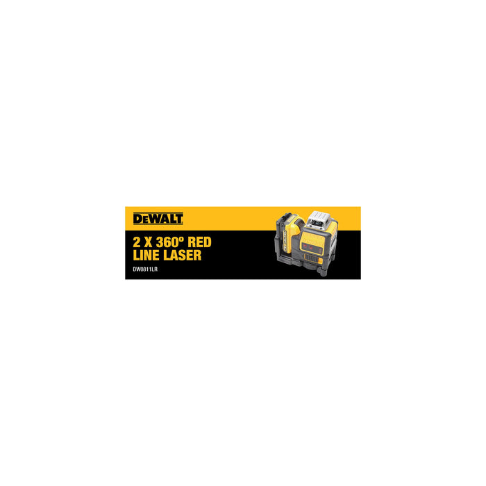 DeWalt 12V MAX 2 x 360° Red Line Laser