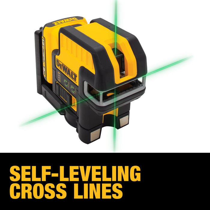 DeWalt 12V MAX 5-Spot + Cross Line Green Laser