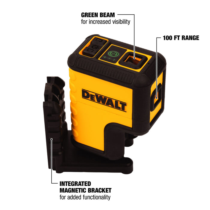 DeWalt 3-Spot Green Laser Level