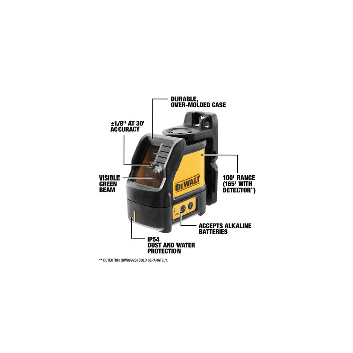 DeWalt Green Cross Line Laser Level