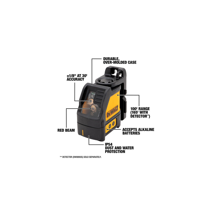 DeWalt Red Cross Line Laser Level