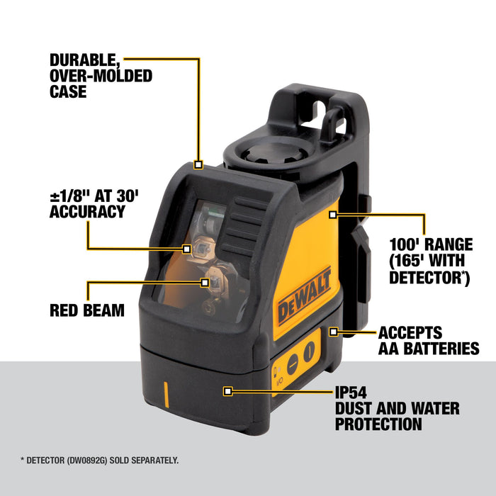 DeWalt Red Cross Line Laser Level