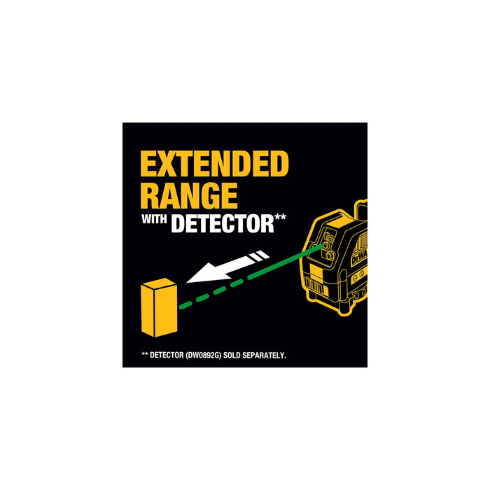 DeWalt 12V MAX Green Cross Line Laser Level