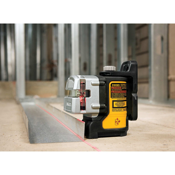 DeWalt Self-Leveling Red Beam 3 Line Laser