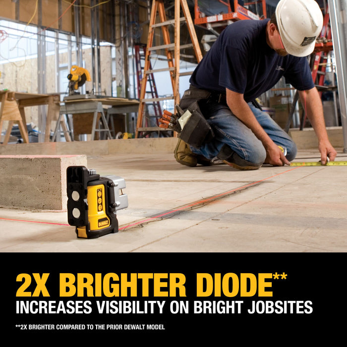 DeWalt Self-Leveling Red Beam 3 Line Laser