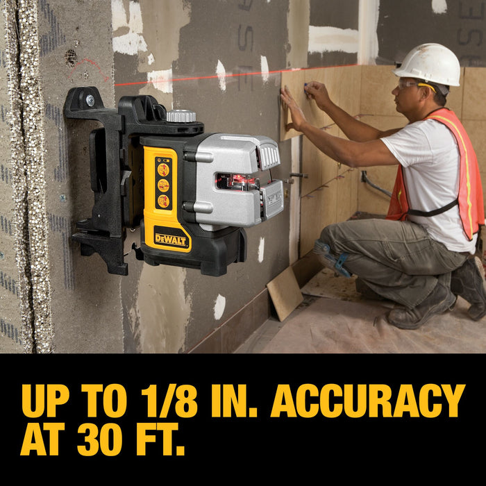 DeWalt Self-Leveling Red Beam 3 Line Laser