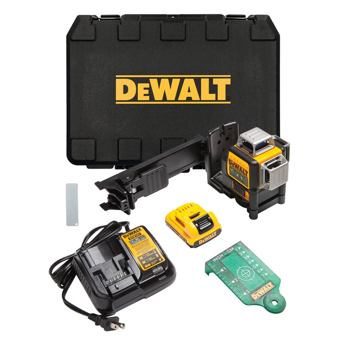 DeWalt 12V MAX 360° Green Beam 3 Line Laser Level