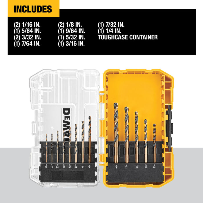 DeWalt 13 pc. Black Oxide Drill Bit Set