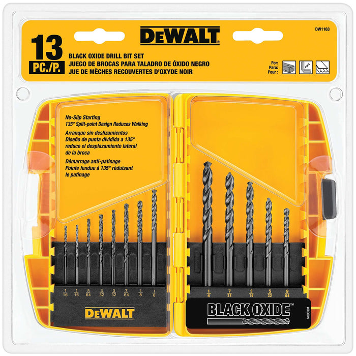 DeWalt 13 pc. Black Oxide Drill Bit Set