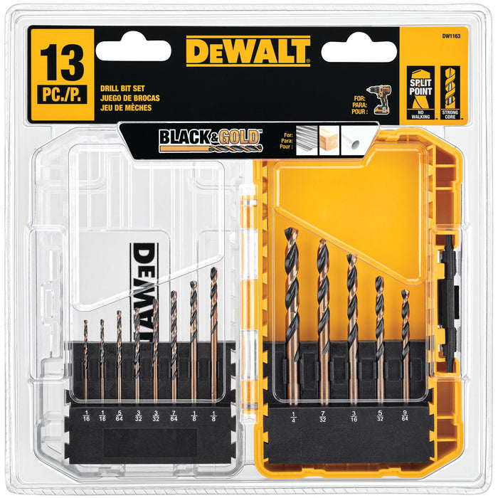 DeWalt 13 pc. Black Oxide Drill Bit Set