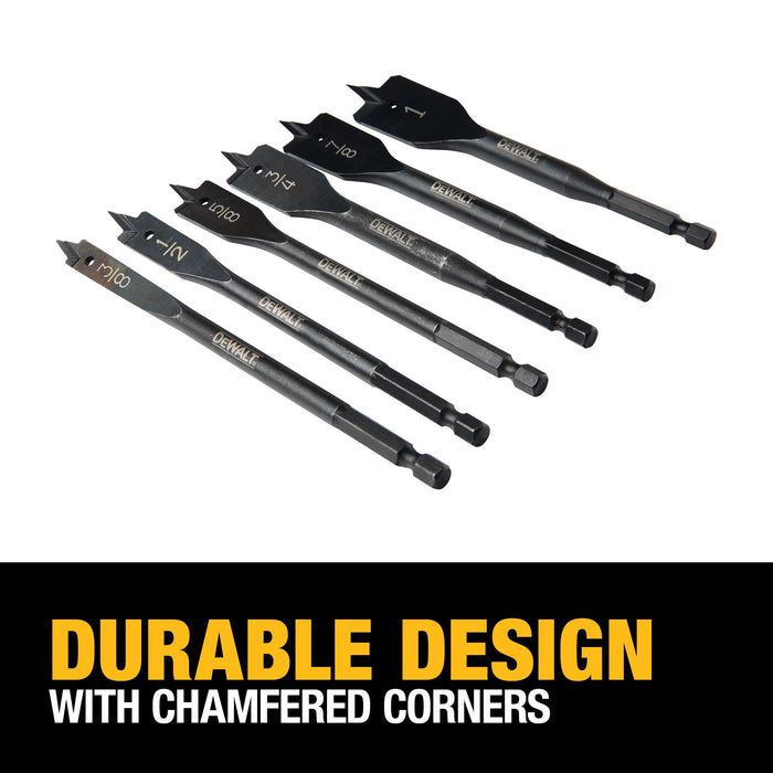 DeWalt 6 pc. Heavy Duty Spade Bit Set